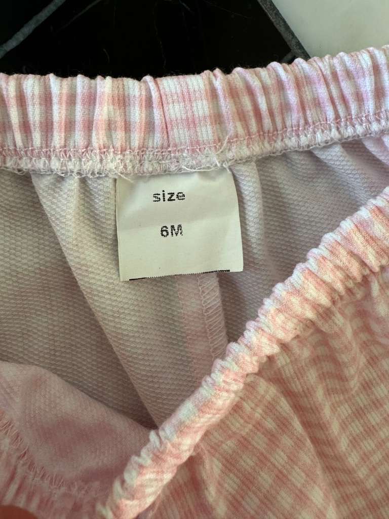 Pink Gingham Florence Eiseman Dress And Diaper Cover — image 3 of 3